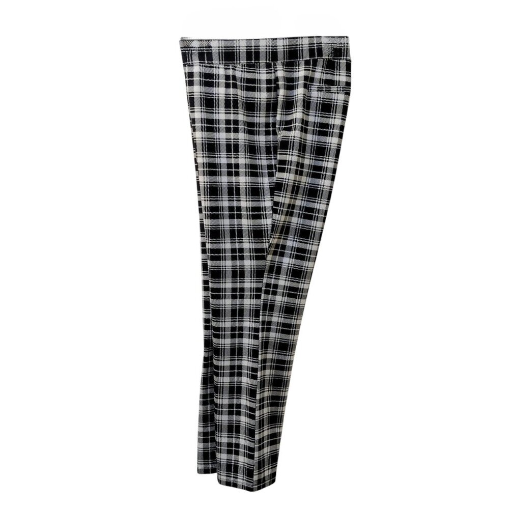 Iman: 2pc Black and White Plaid Pantsuit, Size 2X - Picture 10 of 15